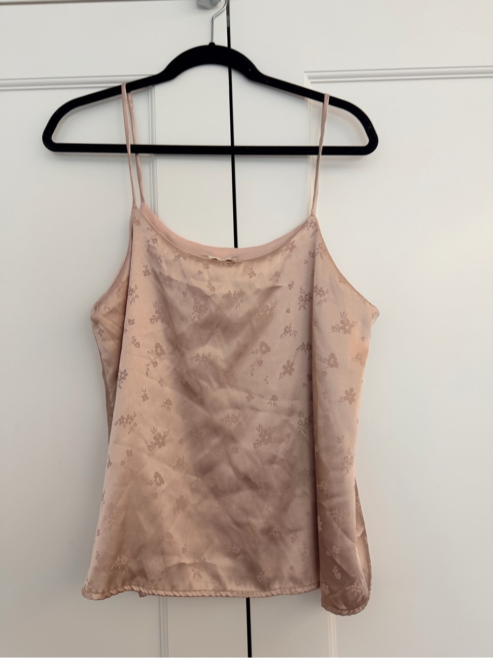 Altar'd State Blush Pink Floral Satin Cami